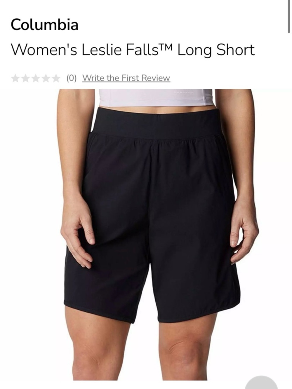 Columbia Women's Leslie Falls 9” Shorts - Black. XS. NWT
